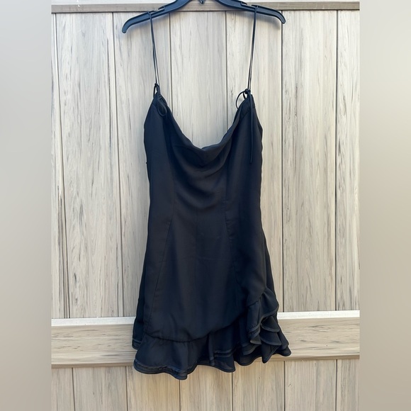 HOUSE OF CB 'Rossella' Black Ruffle Mini Dress - Picture 8 of 15